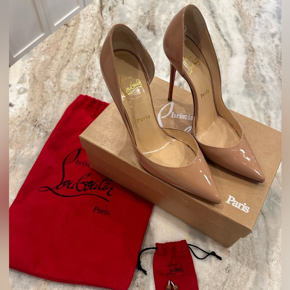 Christian Louboutin - Nude - Iriza Half-d’Orsay 100mm Heels